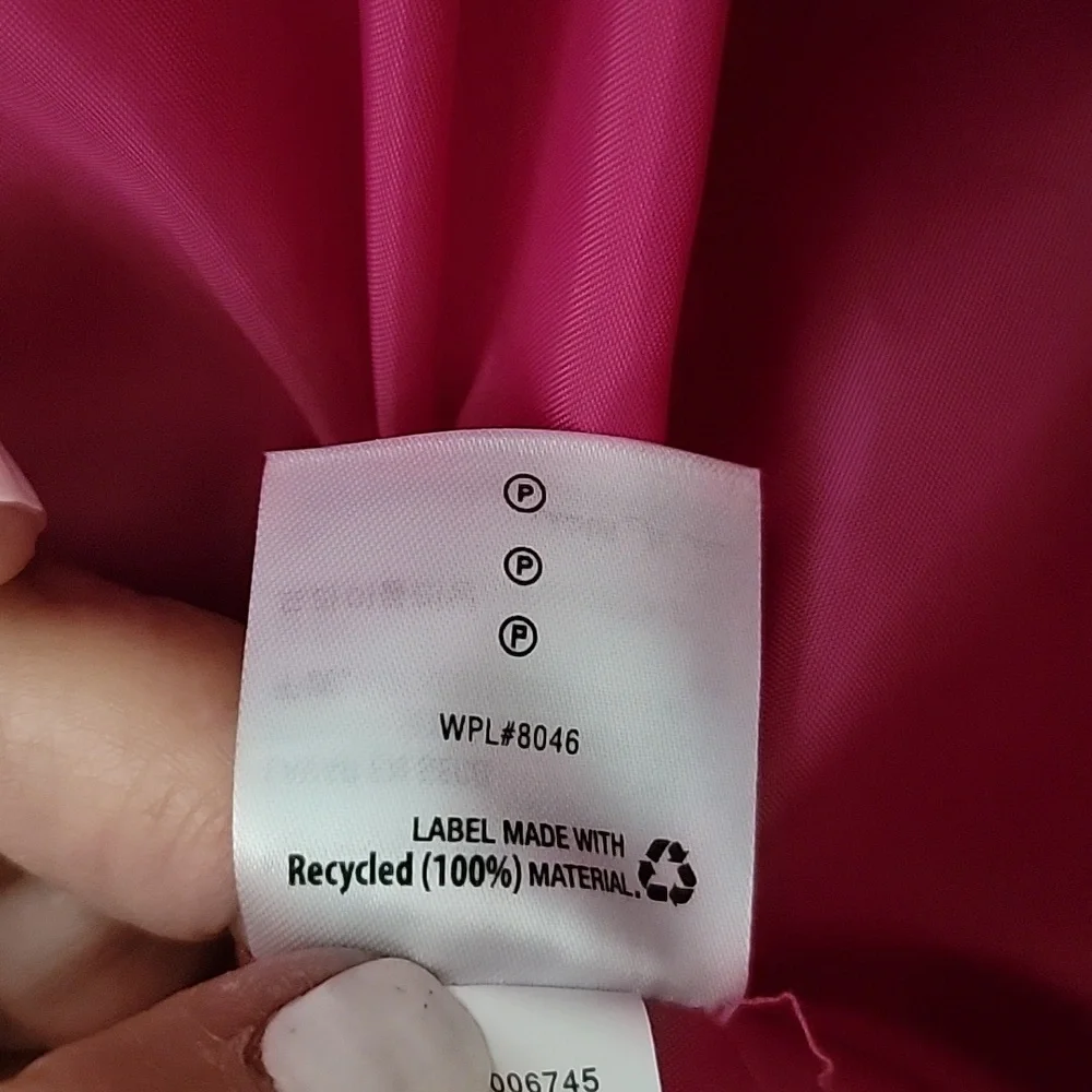 INC Coat Jacket w/Stand Collar Zip/Snap Flap Close Pink size XXL NWT - Picture 12 of 16